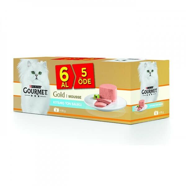 Gourmet Gold Kıyılmış Ton Balıklı Yetişkin Kedi Konserve Maması 85 Gr (6 Al 5 Öde) Kedi Konserve Mamaları Gourmet Gold