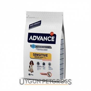 Advance Sensitive Somonlu Yetişkin Köpek Maması 3 Kg - Advance - Yetişkin Köpek Maması