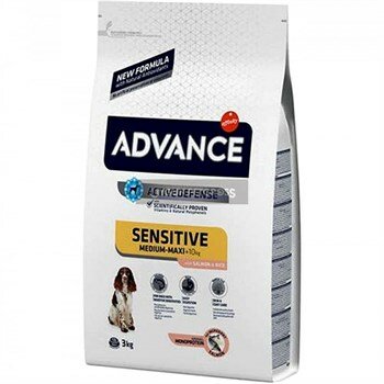 Advance Sensitive Somonlu Yetişkin Köpek Maması 3 Kg