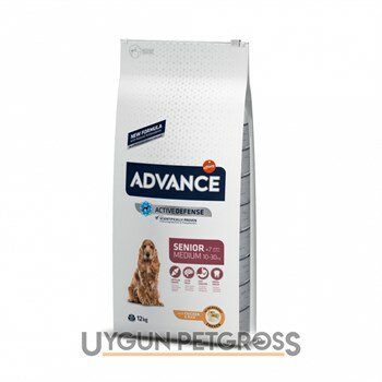 Advance Tavuklu ve Pirinçli Orta Irk Yaşlı Köpek Maması 12 kg - Advance - Yaşlı Köpek Maması