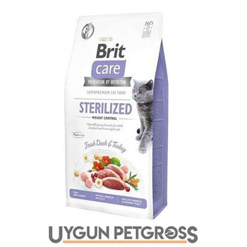 Brit Care Kilo Kontrolü için Ördekli Tahılsız Kısırlaştırılmış Kedi Maması 7 kg - Brit Care - Kısırlaştırılmış Kedi Maması