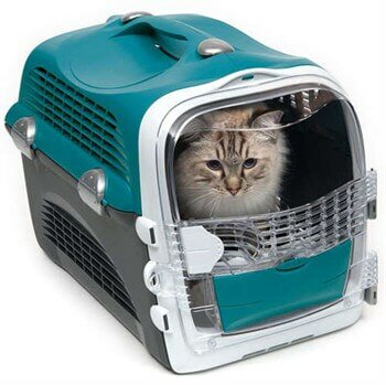 Catit Cabrio Kedi ve Küçük Irk Köpek Taşıma Çantası Turkuaz / Gri Kedi Taşıma Çantaları Catit
