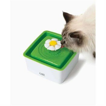 Catit Flower Fountain Kediler için Mini Plastik Çiçek Tasarımlı Otomatik Su Kabı 1,5 Ltt Kedi Mama ve Su Kabı Catit