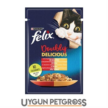 Felix Tavuklu ve Sığır Etli Yetişkin Kedi Konserve Maması 100 Gr - Felix - Yetişkin Kedi Konserveleri