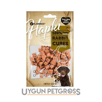 Flamingo Hapki Tavşan Küp Köpek Ödülü 85gr - Flamingo - Köpek Ödülleri