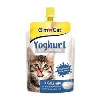Gimcat Kalsiyum Katkılı Yoğurt Sıvı Kedi Ödülü 150 Gr Kedi Ödül Mamaları Gimcat