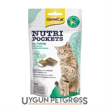 Gimcat Nutripockets Kedi Otu ve Multivitamin Kedi Ödül Maması 60 Gr - Gimcat - Kedi Bisküvileri