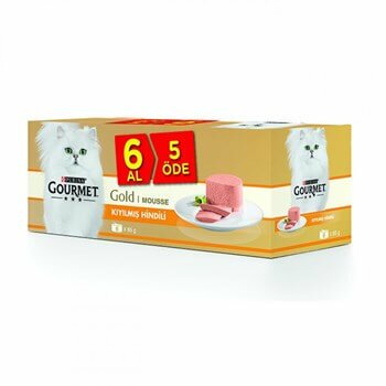 Gourmet Gold Kıyılmış Hindi Etli Yetişkin Kedi Konserve Maması 85 Gr (6 Al 5 Öde) Kedi Konserve Mamaları Gourmet Gold