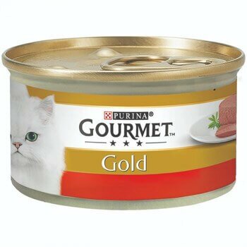 Gourmet Gold Kıyılmış Sığır Etli Kedi Konserve Maması 85 Gr