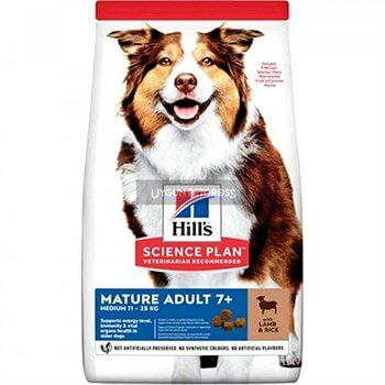Hills Mature +7 Kuzu Etli Yaşlı Köpek Maması 14 Kg