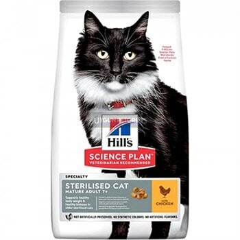 Hills Mature 7+ Tavuklu Kısırlaştırılmış Yaşlı Kedi Maması 1.5 Kg