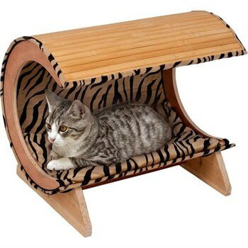 Karlie Bambu Kedi Yataği 52x38x43 Cm Bej Kedi Yatakları Karlie