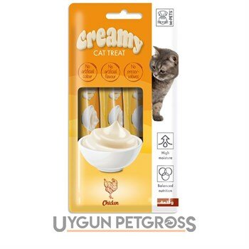 M-Pets Creamy Tavuklu Kedi Ödülü 4*15 gr - M-Pets - Sıvı Kedi Ödülleri