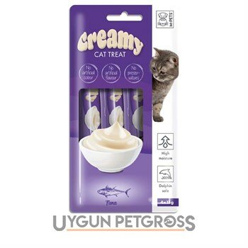 M-Pets Creamy Ton Balıklı Kedi Ödülü 4*15 gr - M-Pets - Sıvı Kedi Ödülleri