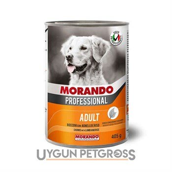 Morando Kuzu Etli ve Pirinçli Köpek Konservesi 405 Gr - Morando - Yetişkin Köpek Konserveleri
