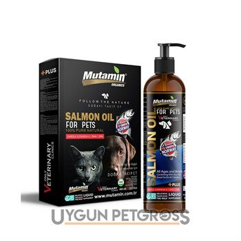 Mutamin Norveç Somon Yağı 400 ml - Mutamin Organics - Kedi Deri ve Tüy Sağlığı