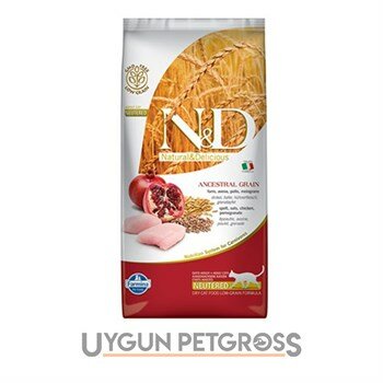 Nd Düsük Tahıllı Tavuklu Narli Kısırlaştırılmış Kedi Maması 5 Kg - N&D - Kısırlaştırılmış Kedi Maması