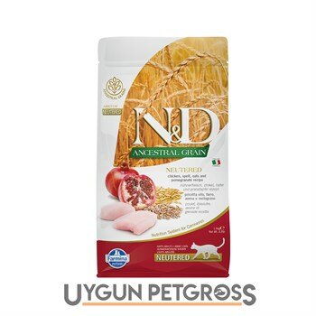 Nd Düsük Tahıllı Tavuklu Narli Kısırlaştırılmış Kedi Maması 1.5 Kg - N&D - Kısırlaştırılmış Kedi Maması