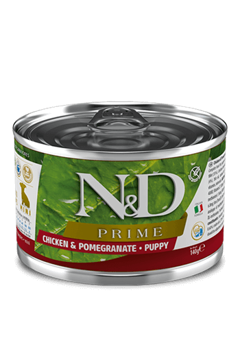 Nd Prime Puppy Mini Tavuklu ve Narli Yavru Köpek Konserve Maması 140 Gr Köpek Konserve Mamaları N&D