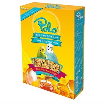 Polo Ballı Yumurtalı Muhabbet Kuşu Krakeri 10 Lu Paket 315 Gr Kuş Krakerleri Polo