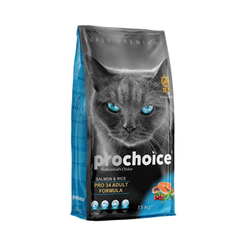 Pro Choice Pro 34 Somonlu Yetişkin Kedi Maması 15 Kg - Pro Choice - Yetişkin Kedi Maması