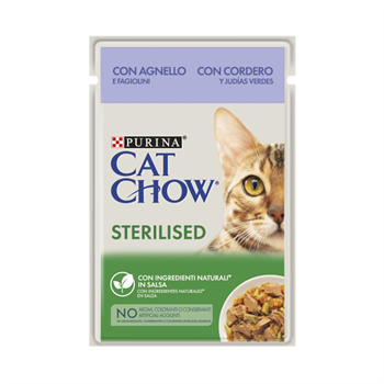 Purina Cat Chow Kuzu Etli Kısırlaştırılmış Yaş Kedi Maması 85gr - Purina - Kısırlaştırılmış Kedi Konserveleri