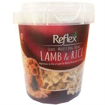 Reflex Kuzulu ve Pirinçli Yarı Yumuşak Köpek Ödül Maması 500 Gr Köpek Ödülleri Reflex