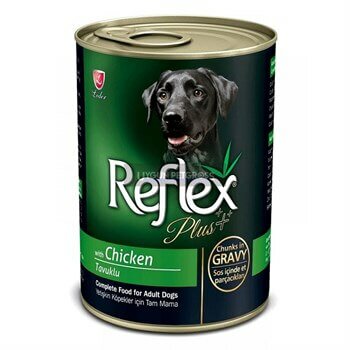 Reflex Plus Tavuklu Parça Etli Köpek Konserve Maması 400 Gr