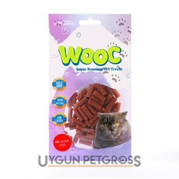 Wooc Mini Salmon Sticks Doğal Et Kedi Ödül Maması 40gr - Wooc - Doğal Et Kedi Ödülleri